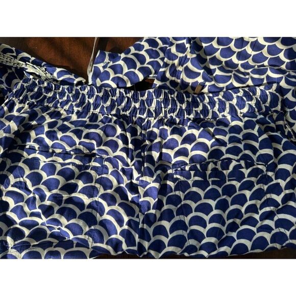 Anthropologie Pull on Blue Beaded Joggers Women's Medium Mermaid Vacation - Picture 7 of 11